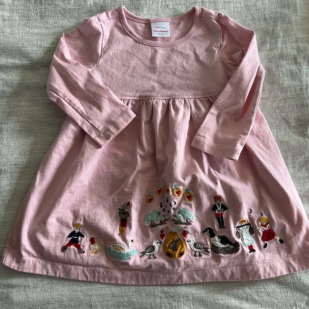 12 days of Christmas matching dresses EUC Hanna Andersson